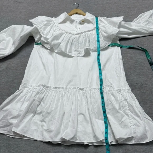 Aje Dahlia Flounce Twist Belted Mini Dress Cotton size US 8 - Picture 14 of 15